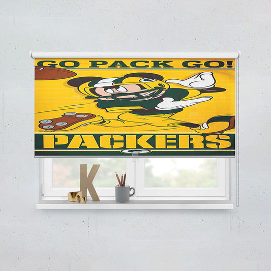 Green Bay Packers Disney Mickey Mouse Nfl Window Roller Blinds Shades