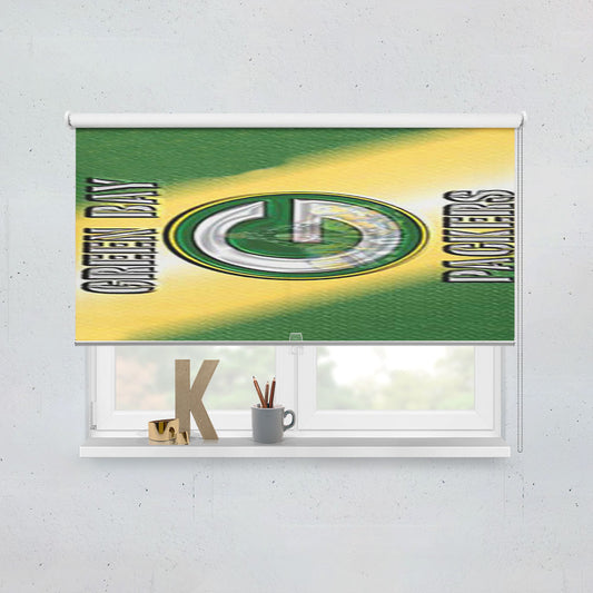 Green Bay Packers Raised Window Roller Blinds Shades