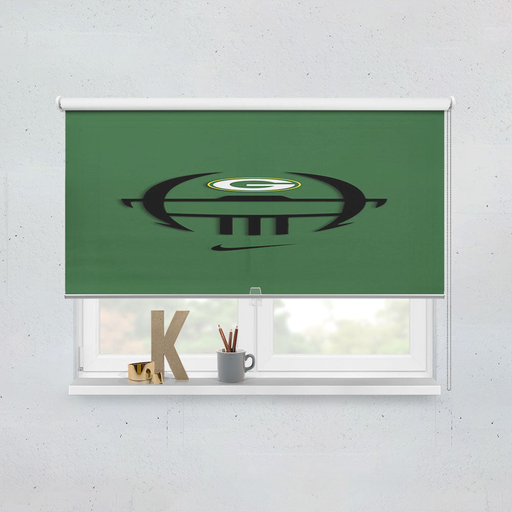 Green Bay Packers Symbol Window Roller Blinds Shades