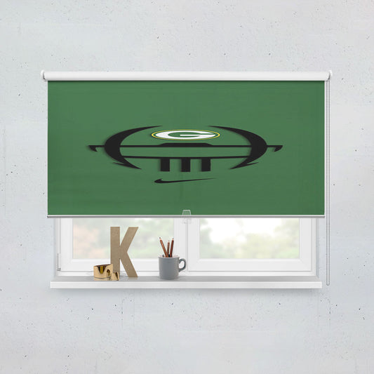 Green Bay Packers Symbol Window Roller Blinds Shades