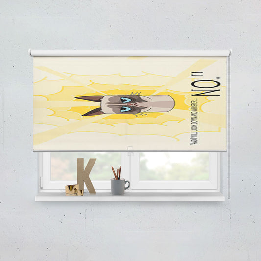 Grumpy Cat Whisper No  Window Roller Blinds Shades