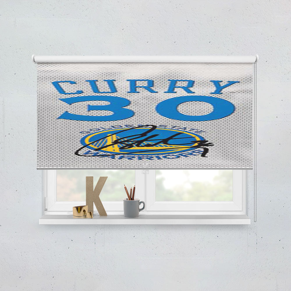 Gsw Stephen Curry Jersey Window Roller Blinds Shades