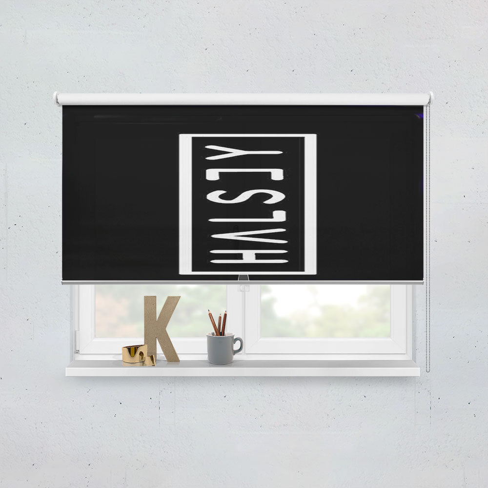Halsey Logo Window Roller Blinds Shades