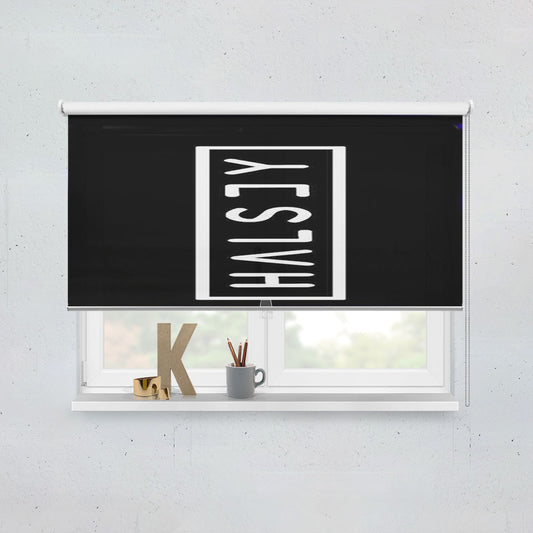 Halsey Logo Window Roller Blinds Shades