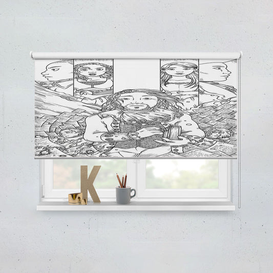 Hamilton American Musical Sketch Doodle Window Roller Blinds Shades