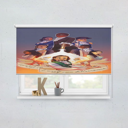 Hamilton And The Hubris Box Classic Musical Window Roller Blinds Shades