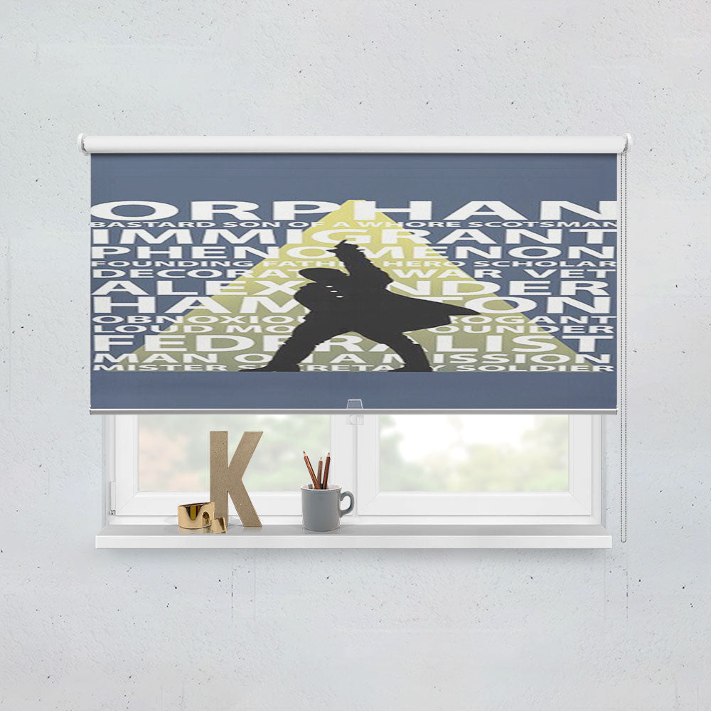 Hamilton Musical Quotes Window Roller Blinds Shades