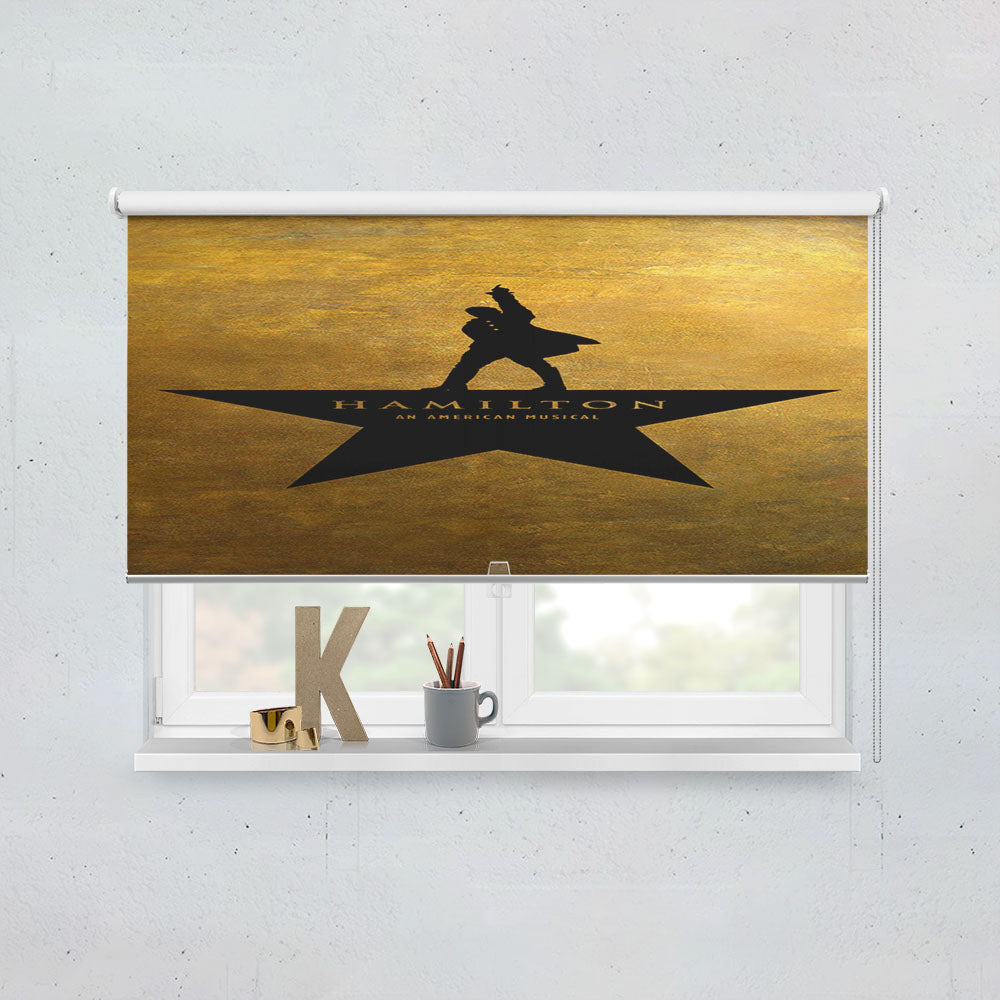 Hamilton The Musical Golden Window Roller Blinds Shades