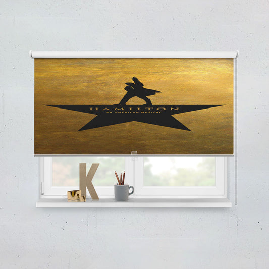 Hamilton The Musical Golden Window Roller Blinds Shades