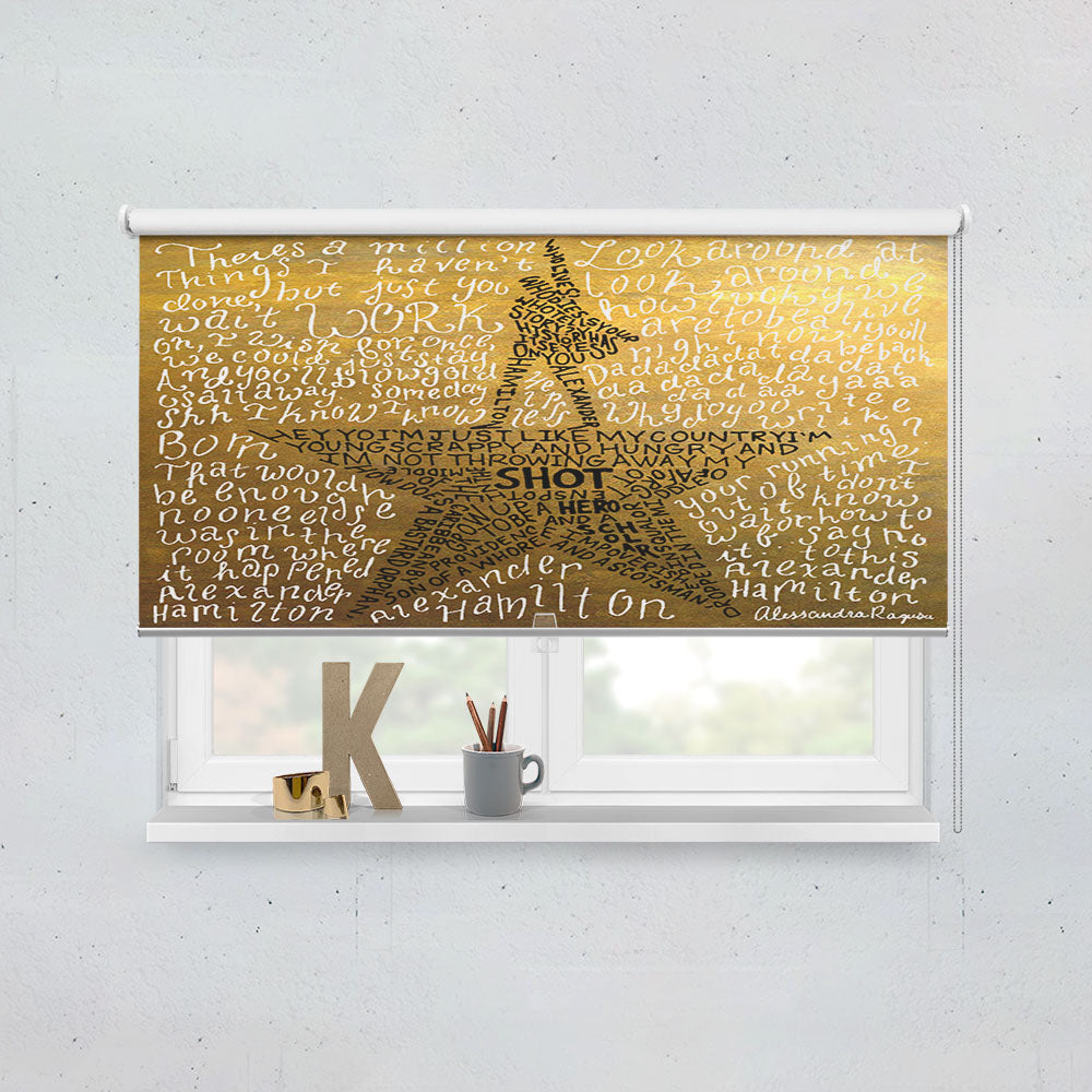 Hamilton The Musical Lyric Window Roller Blinds Shades