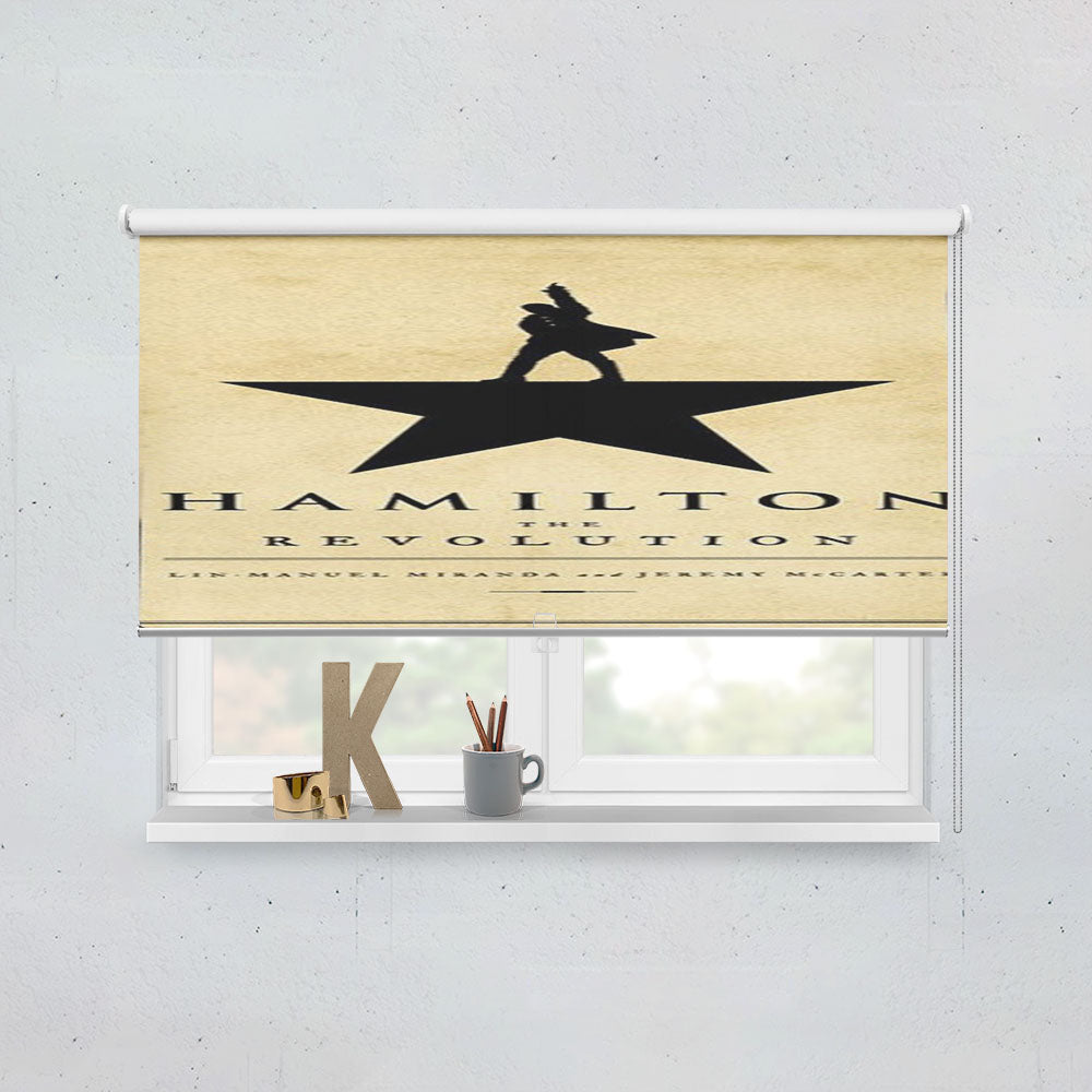 Hamilton The Revolution Book Cover Window Roller Blinds Shades