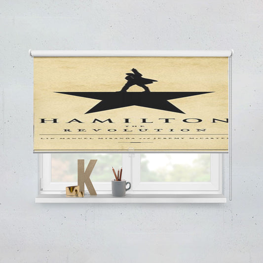 Hamilton The Revolution Book Cover Window Roller Blinds Shades