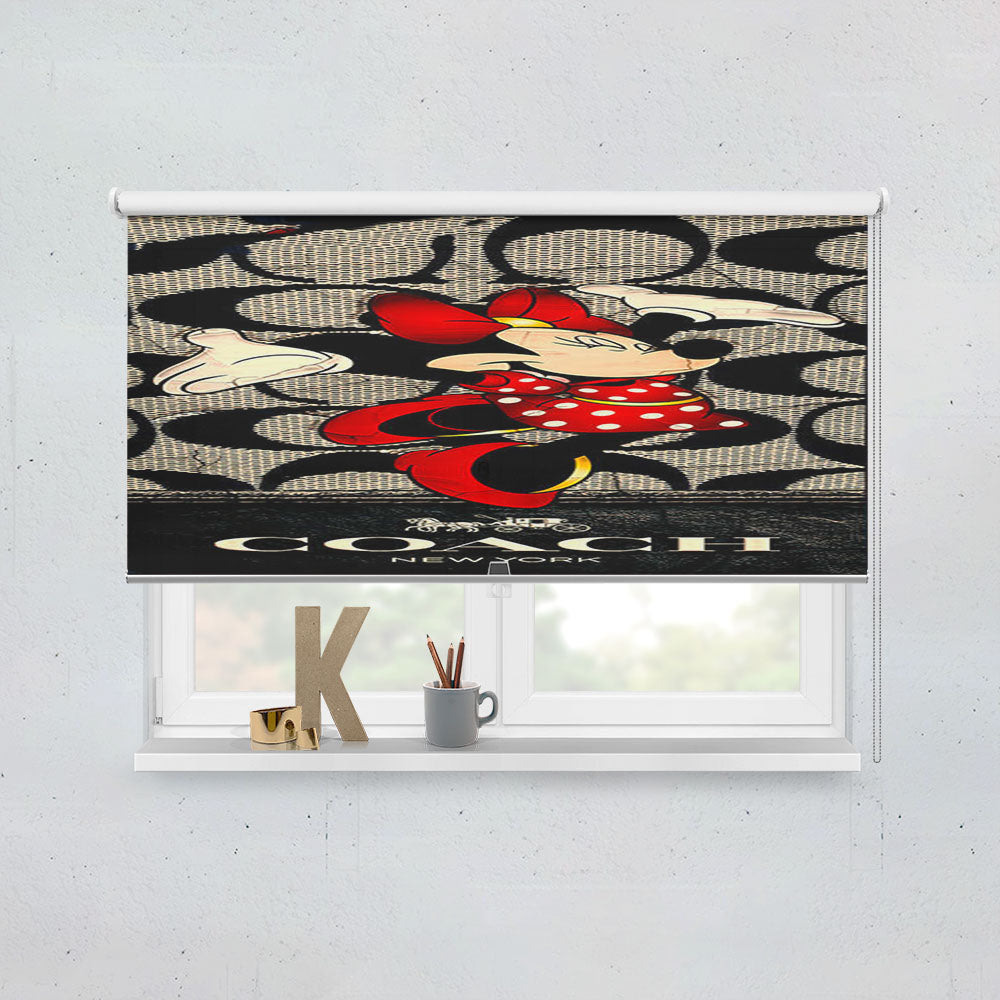 Happy Coach Minnie Mouse Happy Window Roller Blinds Shades