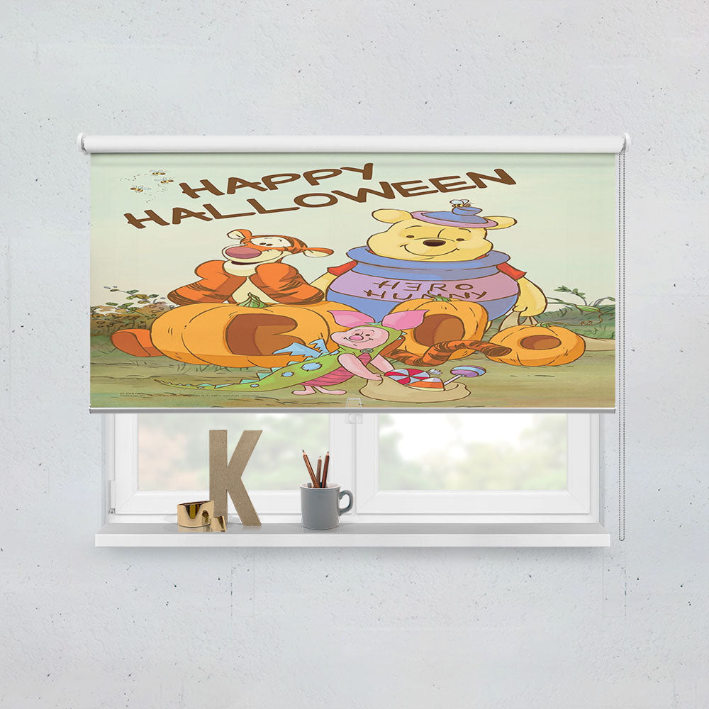Happy Halloween Pooh Window Roller Blinds Shades