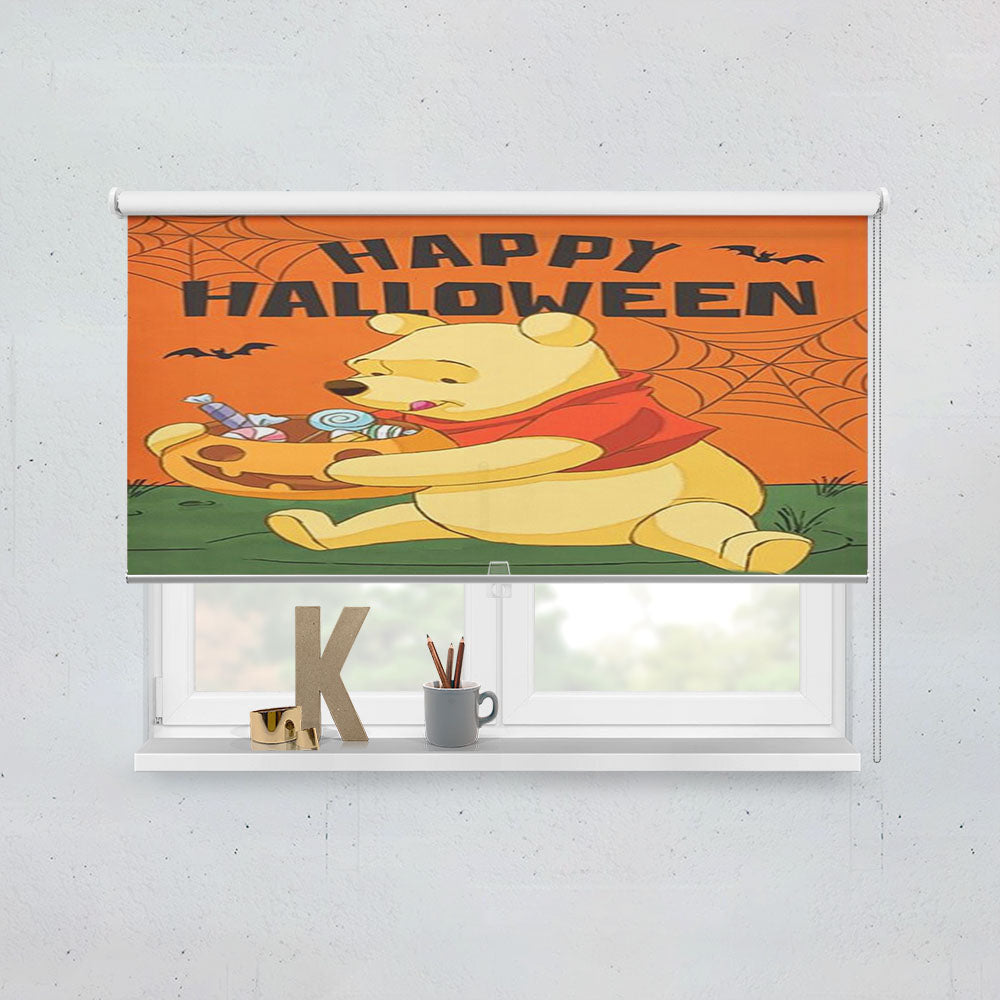 Happy Halloween Winnie The Pooh Window Roller Blinds Shades