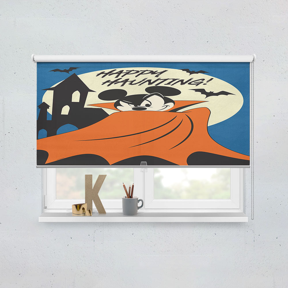 Happy Haunting Mickey Window Roller Blinds Shades