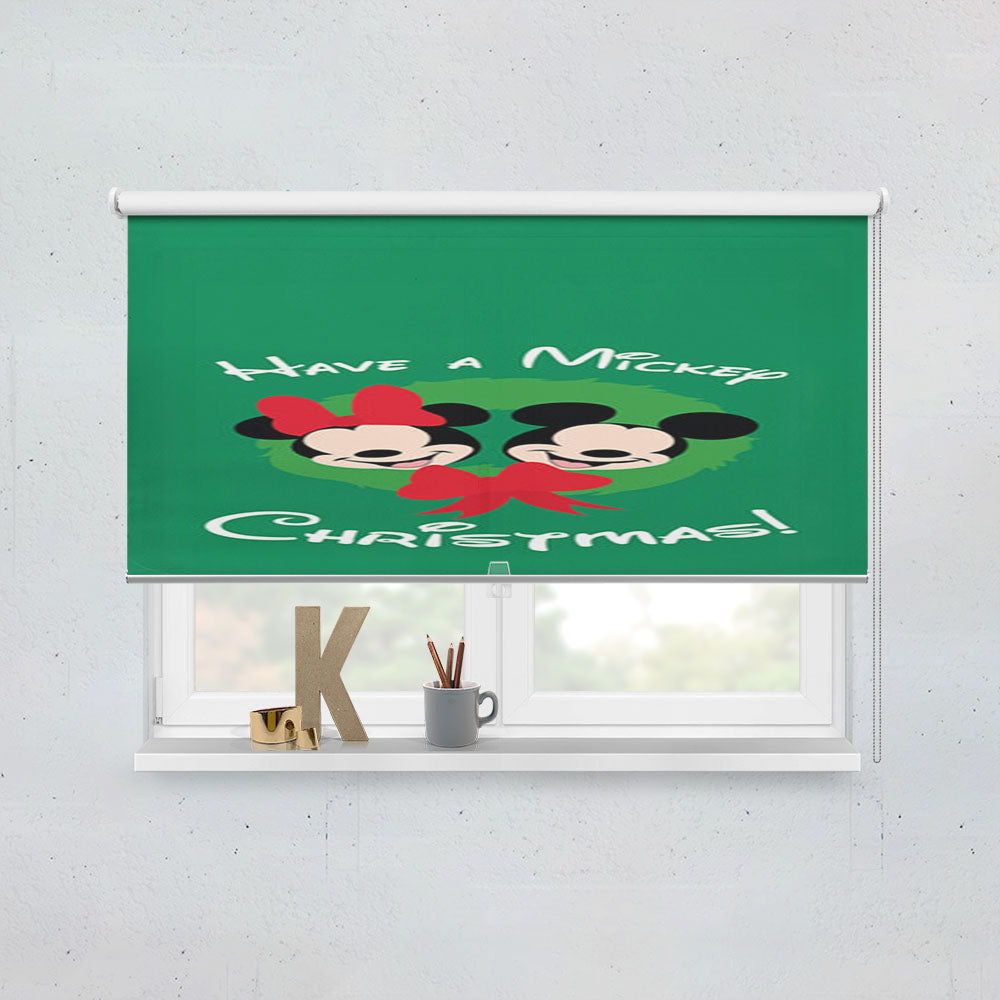 Have A Mickey Christmas Window Roller Blinds Shades
