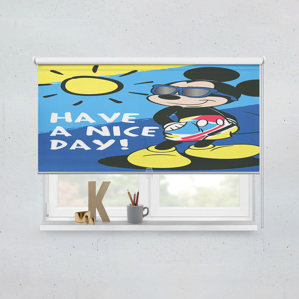 Have A Nice Day Sunny Mickey Window Roller Blinds Shades