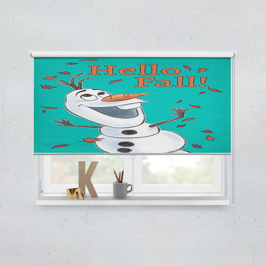 Hello Fall Olaf Window Roller Blinds Shades