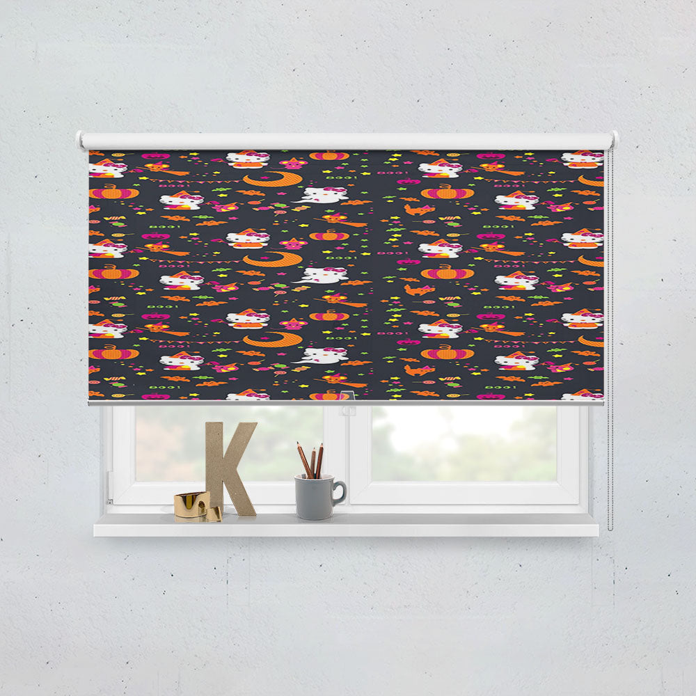 Hello Kitty Halloween Pattern Window Roller Blinds Shades