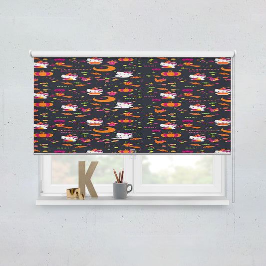 Hello Kitty Halloween Pattern Window Roller Blinds Shades