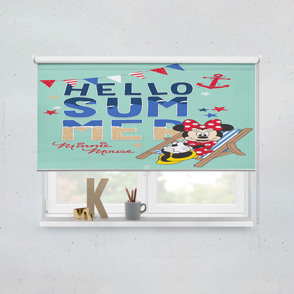 Hello Summer Minnie Window Roller Blinds Shades