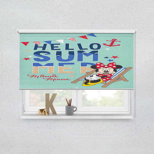 Hello Summer Minnie Window Roller Blinds Shades