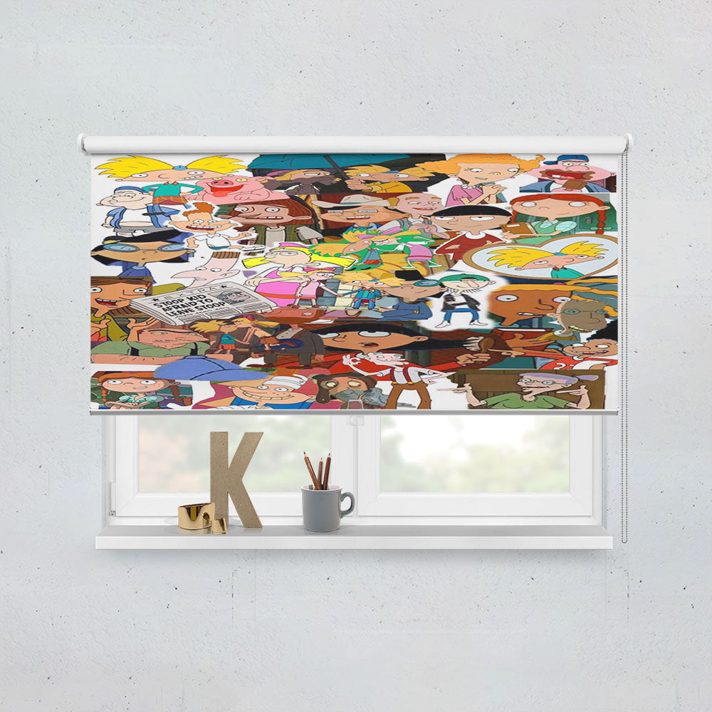 Hey Arnold Collages  Window Roller Blinds Shades