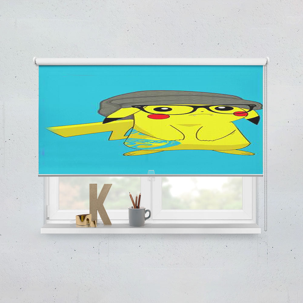 Hipster Pikachu Window Roller Blinds Shades