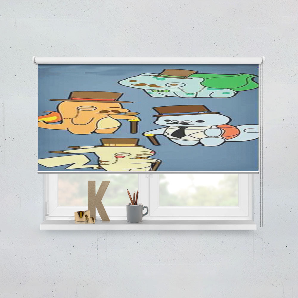 Hipster Pokemon Window Roller Blinds Shades