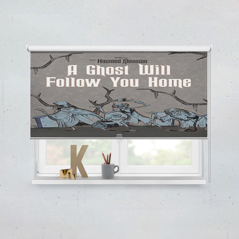 Hitchhiking-Ghosts-Haunted-Mansi Window Roller Blinds Shades