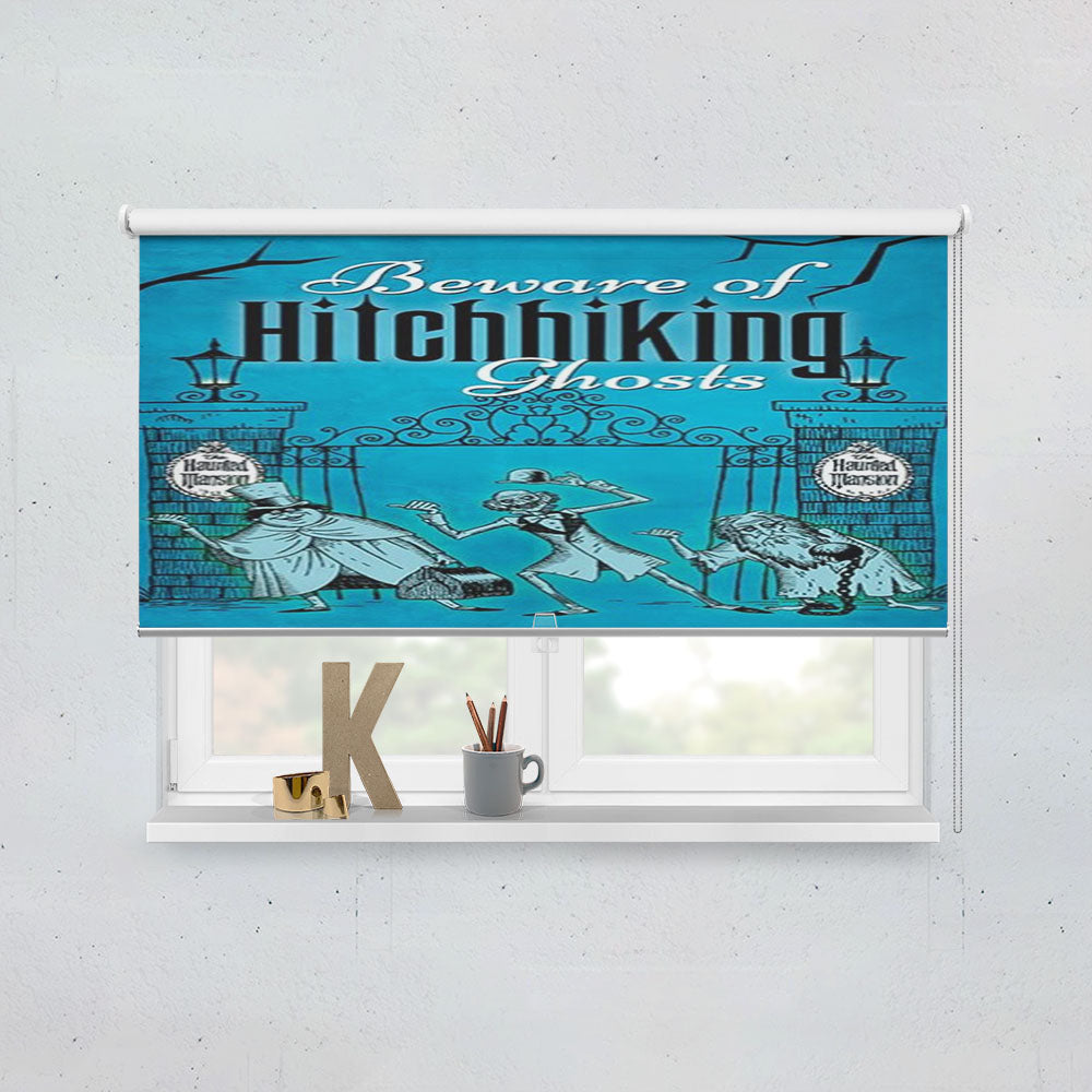 Hitchhiking Ghosts Haunted Mansion Window Roller Blinds Shades