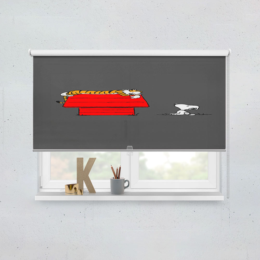Hobbes Is A Top Snoopy House Window Roller Blinds Shades