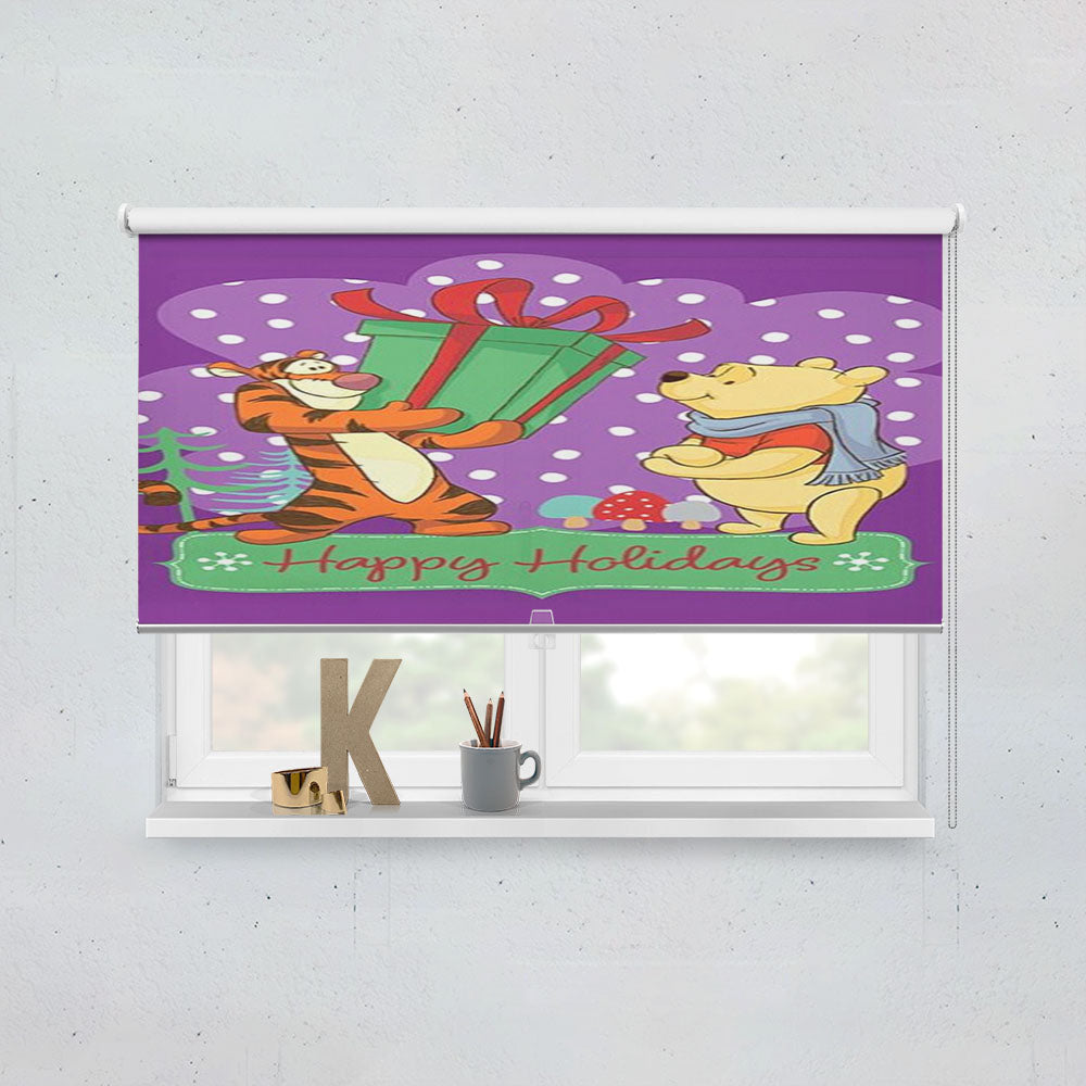 Holiday Gift Tigger And Pooh Window Roller Blinds Shades