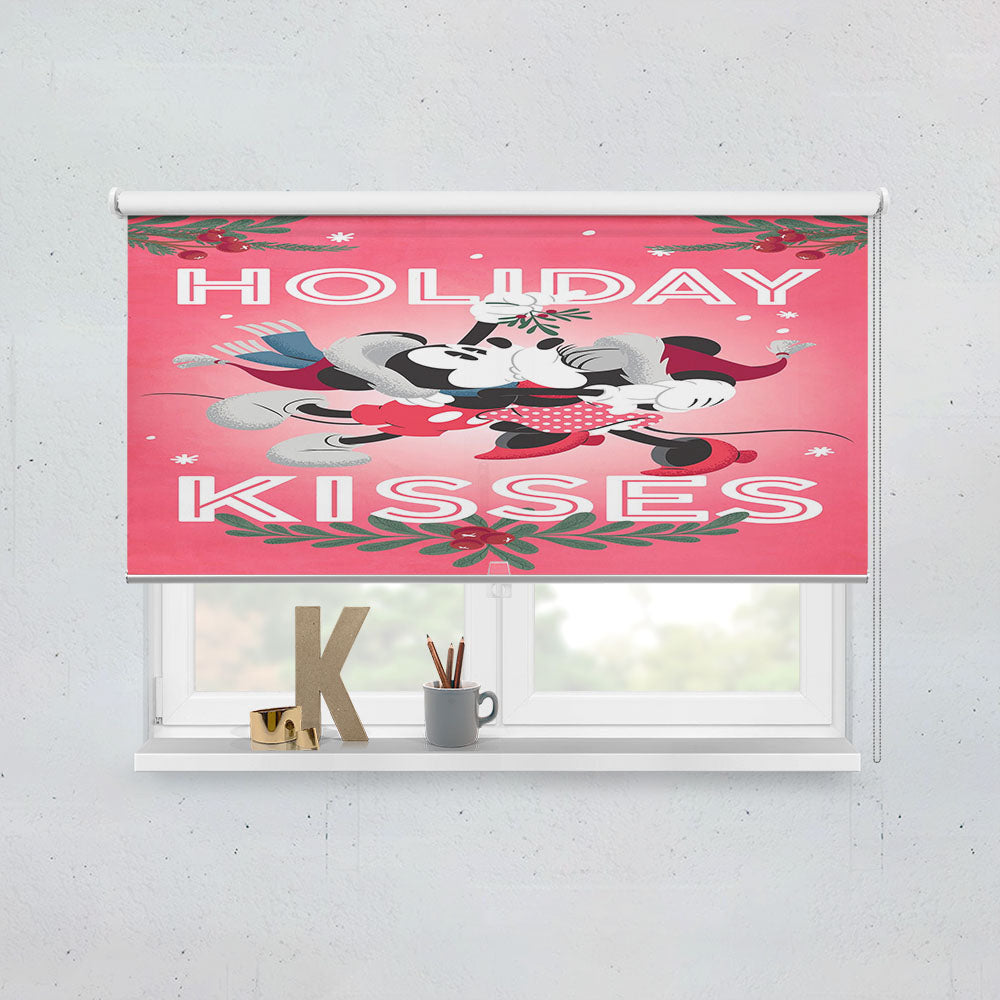 Holiday Kisses Mickey & Minnie Window Roller Blinds Shades