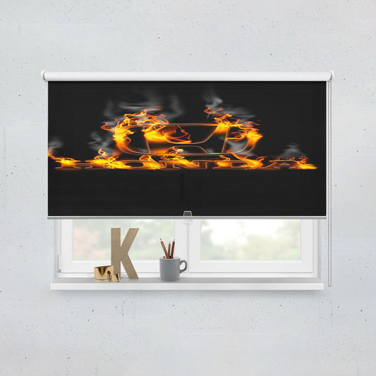 Honda Logo Background Window Roller Blinds Shades
