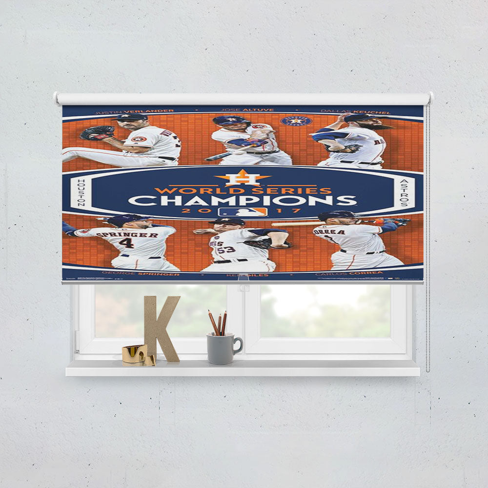 Houston Astros 2017 World Series Champions Window Roller Blinds Shades