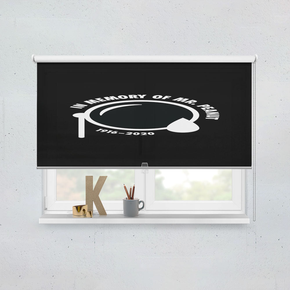 In Memory Of Mr Peanut Cartoon Window Roller Blinds Shades