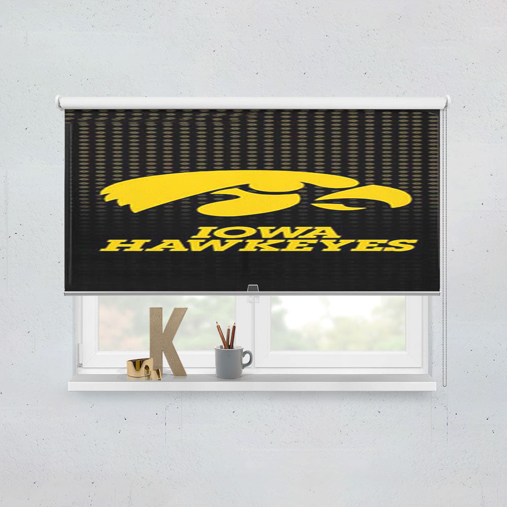 Iowa Hawkeyes Logo Dots Window Roller Blinds Shades