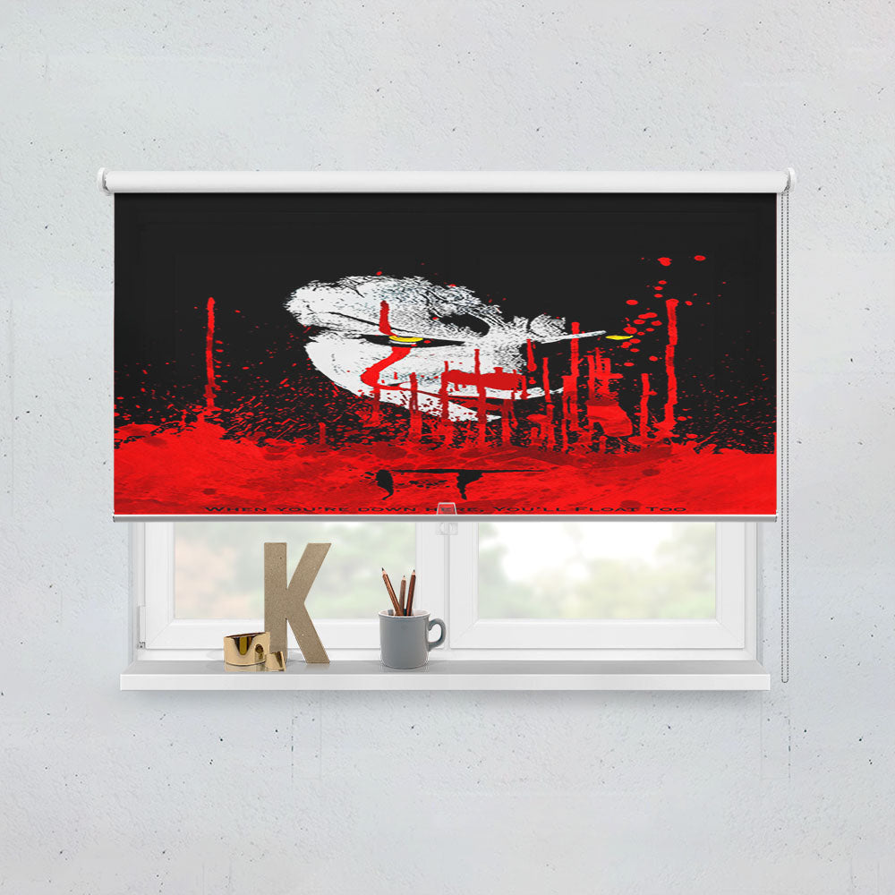 It Clown Pennywise Balloon Window Roller Blinds Shades