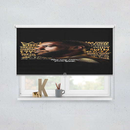 James Lebron Lakers The Kings Window Roller Blinds Shades