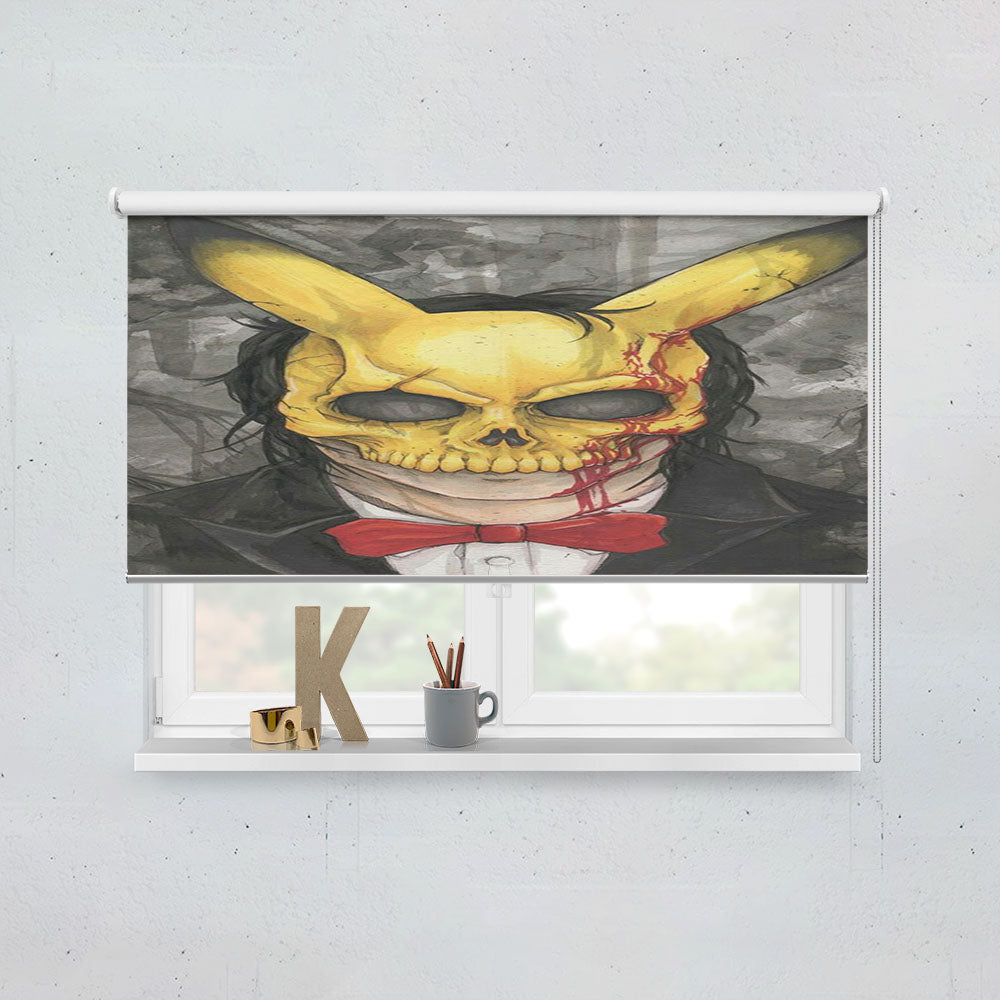 Jeff The Killer Pikachu Window Roller Blinds Shades