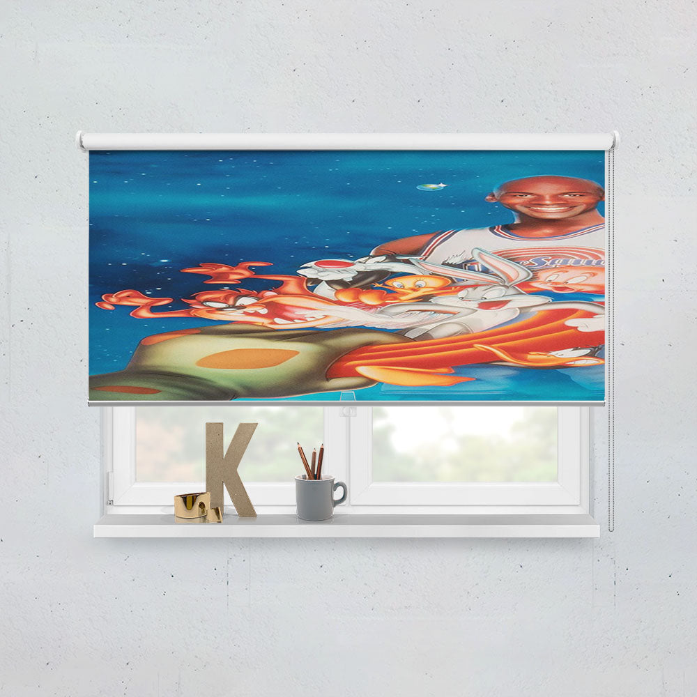 Jordan And Toon Space Jam Window Roller Blinds Shades