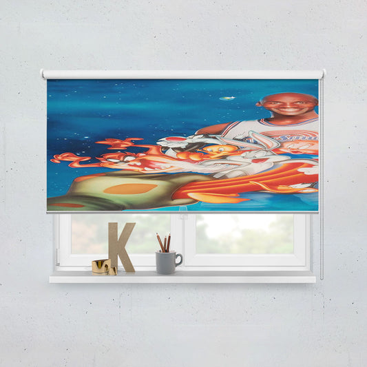 Jordan And Toon Space Jam Window Roller Blinds Shades