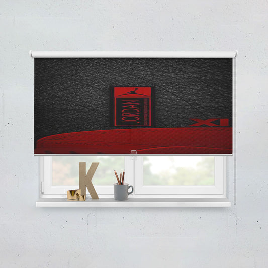 Jumpman Jordan Leather Style Pattern Window Roller Blinds Shades