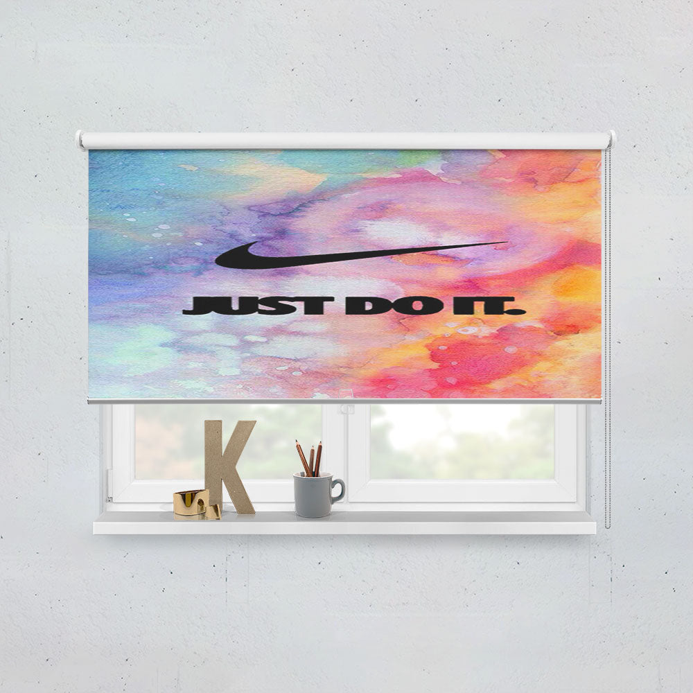 Just Do It Rainbow Art Nike Window Roller Blinds Shades