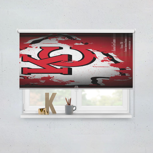 Kansas City Chiefs Window Roller Blinds Shades
