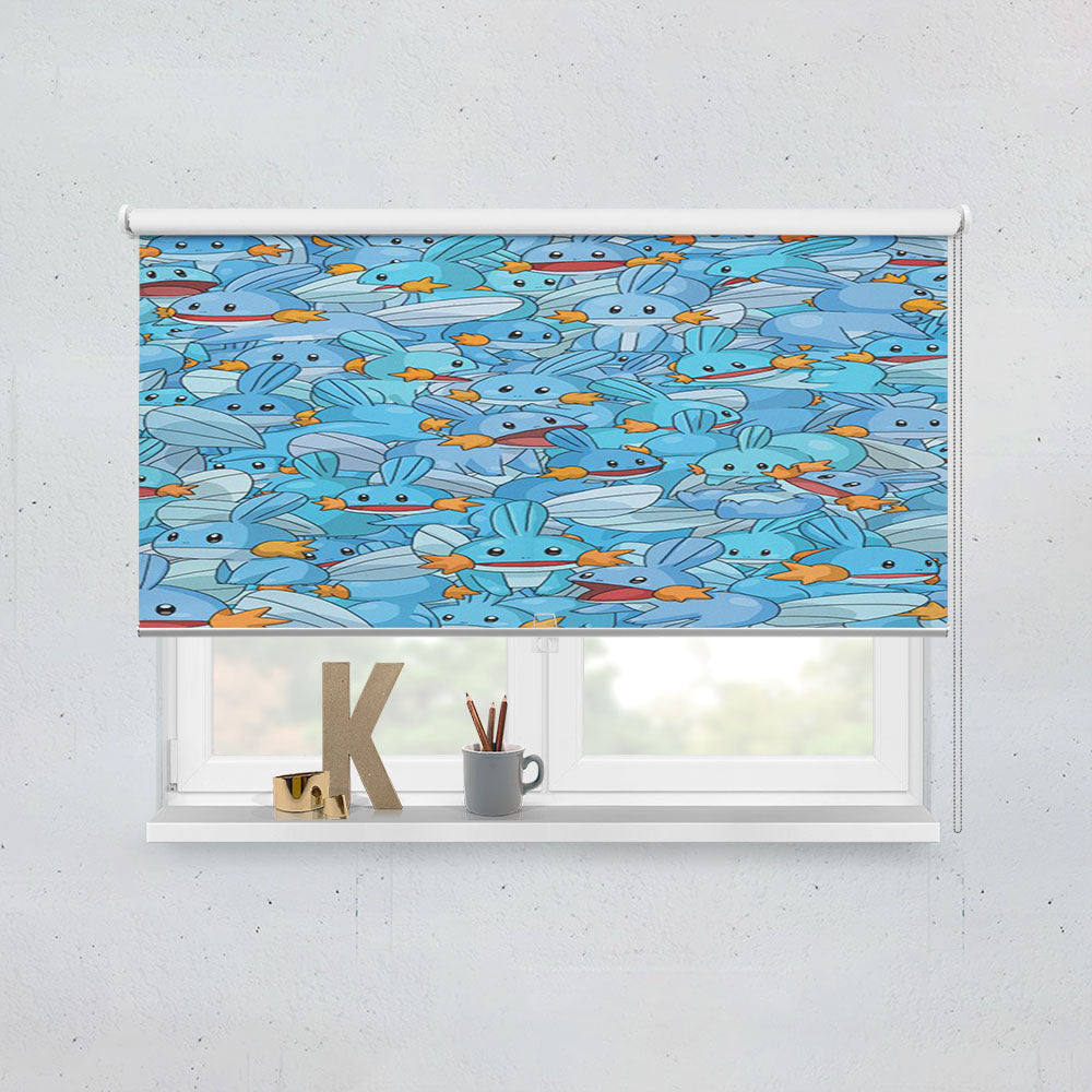 Kawaii Mudkip Pokemon Window Roller Blinds Shades