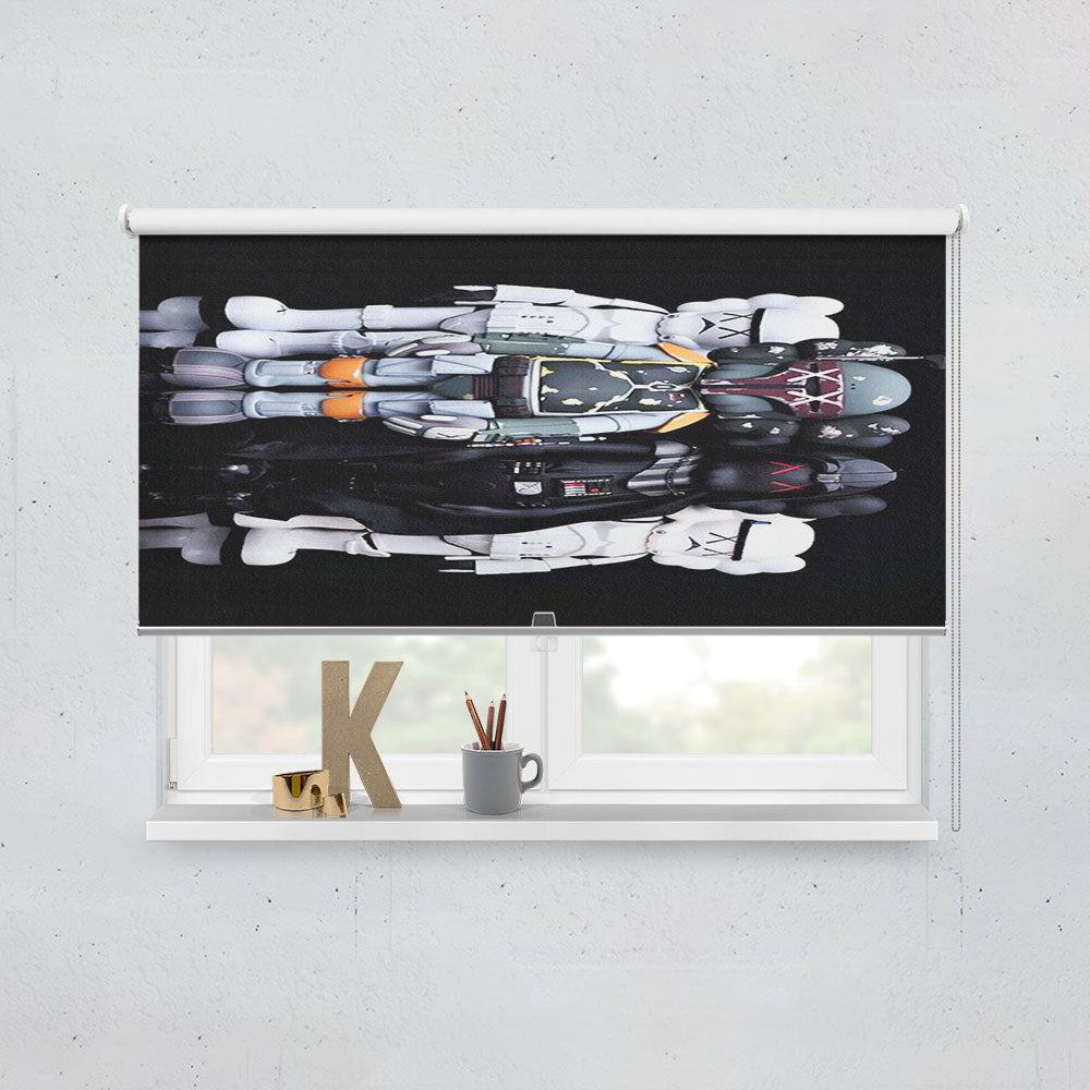 Kaws Star Wars Figure Window Roller Blinds Shades