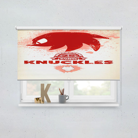 Knuckles Red Sonic Window Roller Blinds Shades